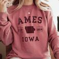 Ames Iowa Est 1864 Nostalgia Comfort Colors Sweatshirt Orchid