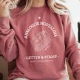 Analogue Nostalgia Letter & Stamp Graphic Comfort Colors Sweatshirt Orchid Analogue Nostalgia Letter & Stamp Graphic Comfort Colors Sweatshirt Orchid