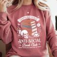 Anti-Social Book Club Reader Books & Coffee Dark Academia Premium Tri-Blend Comfort Colors Sweatshirt Orchid