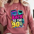 Back To The 90s Nostalgia Cassette Game Console Boombox Comfort Colors Sweatshirt Orchid Back To The 90s Nostalgia Cassette Game Console Boombox Comfort Colors Sweatshirt Orchid