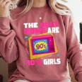 The Best Moms Are 90s Girls 90s Aesthetic Mom Nostalgia Comfort Colors Sweatshirt Orchid
