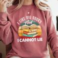 I Like Big Books Librarian Reading Teacher Book Lover Comfort Colors Sweatshirt Orchid I Like Big Books Librarian Reading Teacher Book Lover Comfort Colors Sweatshirt Orchid