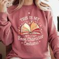 This Is My Book Character Costume Comfort Colors Sweatshirt Orchid