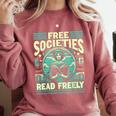 Book Lover Banned Books Reading Banned Books Comfort Colors Sweatshirt Orchid