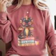 Book Lover Stay Weird Be Kind Read Books Baby Dragon Comfort Colors Sweatshirt Orchid