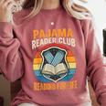 Book And Pajamas Reading Bedtime Comfort Colors Sweatshirt Orchid