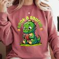 Book A Saurus Bookasaurus Dinosaur Book Girls Boys Toddler Comfort Colors Sweatshirt Orchid