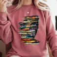 Book Women Graphic Art Colorful Eyes Comfort Colors Sweatshirt Orchid Book Women Graphic Art Colorful Eyes Comfort Colors Sweatshirt Orchid