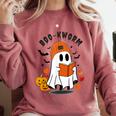 Book Worm Halloween Costume For Book Lovers Comfort Colors Sweatshirt Orchid