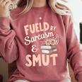 Bookworm Fueled By Sarcasm And Smut Book Reading Comfort Colors Sweatshirt Orchid Bookworm Fueled By Sarcasm And Smut Book Reading Comfort Colors Sweatshirt Orchid