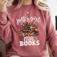 Bookworm For Women Just A Girl Who Loves Books Comfort Colors Sweatshirt Orchid Bookworm For Women Just A Girl Who Loves Books Comfort Colors Sweatshirt Orchid
