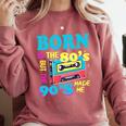 Born In The 80's But 90's Made Me Nostalgia Cassette Tape Premium Tri-Blend Comfort Colors Sweatshirt Orchid