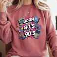 Born In The 80s Raised In The 90s Nostalgia Retro Lovers Comfort Colors Sweatshirt Orchid