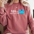 Bytes Of Memories Digital Nostalgia Concept Line Comfort Colors Sweatshirt Orchid