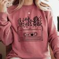 Cassette Tee 80s 90s Retro Party Costume Nostalgia Cassette Comfort Colors Sweatshirt Orchid