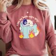 Cat Reading a Romance BookI Like My Books Extra Spicy Comfort Colors Sweatshirt Orchid