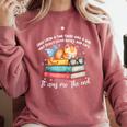 Cats And Books Easily Distracted By Book & Cat Lover Men Women Kids Comfort Colors Sweatshirt Orchid Cats And Books Easily Distracted By Book & Cat Lover Men Women Kids Comfort Colors Sweatshirt Orchid