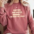 Caution May Buffer I'm From The 1900s Premium Comfort Colors Sweatshirt Orchid