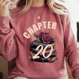 Chapter 20 20th Birthday Women Book Lovers Its My Birthday Comfort Colors Sweatshirt Orchid