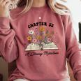 Chapter 55 A Literary Milestone 55th Birthday Book Lovers Comfort Colors Sweatshirt Orchid