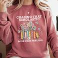 Chasing That Scholastic Book Fair Feeling Apparel Comfort Colors Sweatshirt Orchid