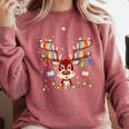 Christmas Librarian Reindeer Matching Book Lover Comfort Colors Sweatshirt Orchid Christmas Librarian Reindeer Matching Book Lover Comfort Colors Sweatshirt Orchid