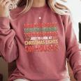 Christmas Lights Nostalgia – Holiday Memory Christmas Spirit Premium Tri-Blend Comfort Colors Sweatshirt Orchid