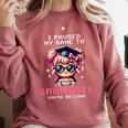 Classic I'm From The 1900s Retro Games Graduating Girl Comfort Colors Sweatshirt Orchid