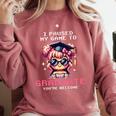 Classic I'm From The 1900s Retro Games Graduating Girl Premium Comfort Colors Sweatshirt Orchid Classic I'm From The 1900s Retro Games Graduating Girl Premium Comfort Colors Sweatshirt Orchid