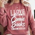 Comic Book Comfort Colors Sweatshirt Orchid