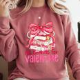 Coquette Bow All Booked For Valentine Book Lover Bookish Comfort Colors Sweatshirt Orchid Coquette Bow All Booked For Valentine Book Lover Bookish Comfort Colors Sweatshirt Orchid