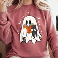 Cute Ghost Reading Book Spooky Season Halloween Costume Kids Comfort Colors Sweatshirt Orchid Cute Ghost Reading Book Spooky Season Halloween Costume Kids Comfort Colors Sweatshirt Orchid