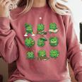 Cute Shamrock Reading St Patricks Day Teacher Book Lovers Comfort Colors Sweatshirt Orchid Cute Shamrock Reading St Patricks Day Teacher Book Lovers Comfort Colors Sweatshirt Orchid