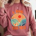 I Dig The 70s Aesthetic Nostalgia 1970's Retro 70s Party Comfort Colors Sweatshirt Orchid