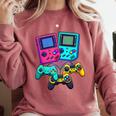 Eighties Console Controller Gaming Player Gadget Nostalgia Comfort Colors Sweatshirt Orchid