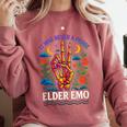 Elder Emo Nostalgia Skeleton Hand Comfort Colors Sweatshirt Orchid