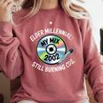 Elder Millennials Embracing 90s CDs Nostalgia Vibes Comfort Colors Sweatshirt Orchid
