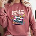 Elder Millennials Embracing 90s Rewind Nostalgia Vibes Premium Comfort Colors Sweatshirt Orchid Elder Millennials Embracing 90s Rewind Nostalgia Vibes Premium Comfort Colors Sweatshirt Orchid