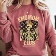 Emo Mom Club Still Rockin Skeleton Nostalgia Women Mother Comfort Colors Sweatshirt Orchid