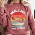 Error 404 Streaming Not Found Nostalgia VHS Retro Tape Comfort Colors Sweatshirt Orchid