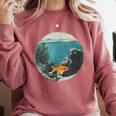 Fish Bowl Frutiger Aero Y2K Retro Vibes Comfort Colors Sweatshirt Orchid