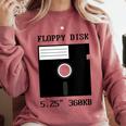 Floppy Disk Computer Nostalgia Fun PC Enthusiast History Comfort Colors Sweatshirt Orchid