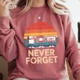 Floppy VHS Cassette Never Forget Retro 80s 90s Nostalgia Comfort Colors Sweatshirt Orchid Floppy VHS Cassette Never Forget Retro 80s 90s Nostalgia Comfort Colors Sweatshirt Orchid