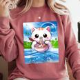 Frutiger Aero Aesthetic Tech Kawaii Ramen Cat Fishes Raglan Baseball Tee Comfort Colors Sweatshirt Orchid Frutiger Aero Aesthetic Tech Kawaii Ramen Cat Fishes Raglan Baseball Tee Comfort Colors Sweatshirt Orchid