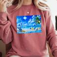 Frutiger Aero Beach Y2k Aesthetic Palm Tree Sand Ocean Men Women Girls Kids Comfort Colors Sweatshirt Orchid Frutiger Aero Beach Y2k Aesthetic Palm Tree Sand Ocean Men Women Girls Kids Comfort Colors Sweatshirt Orchid