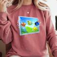 Frutiger Aero Fish Comfort Colors Sweatshirt Orchid Frutiger Aero Fish Comfort Colors Sweatshirt Orchid