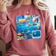 Frutiger Aero Retro Vibes Y2K Retro Grunge Comfort Colors Sweatshirt Orchid