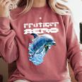 Frutiger Aero Splashy Dolphin Y2k Aesthetic Graphic Premium Comfort Colors Sweatshirt Orchid Frutiger Aero Splashy Dolphin Y2k Aesthetic Graphic Premium Comfort Colors Sweatshirt Orchid