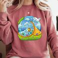 Frutiger Aero Y2K Fashion Trends Statement Piece Tech Orange Comfort Colors Sweatshirt Orchid Frutiger Aero Y2K Fashion Trends Statement Piece Tech Orange Comfort Colors Sweatshirt Orchid