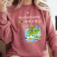 Frutiger Aero Y2K Fashion Trends Statement Piece Tech Orbite Premium Tri-Blend Comfort Colors Sweatshirt Orchid